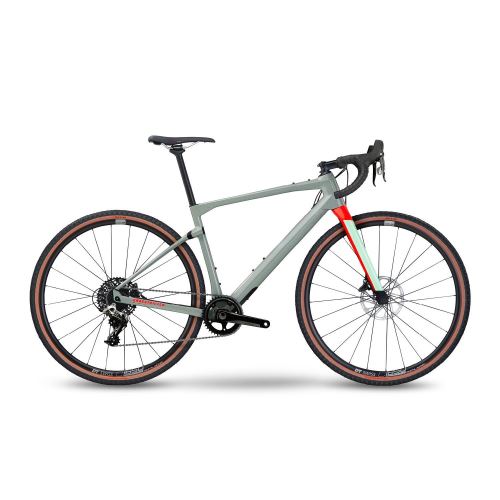 Testovací bicykel - BMC - UnReStricted ONE Speckle Grey/Neon Red 2023