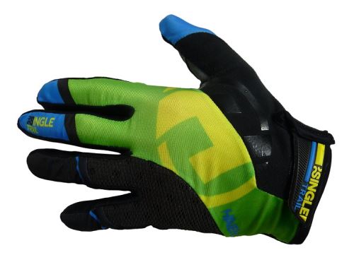 Celoprstové rukavice Haven Singletrail, čierno-zelené