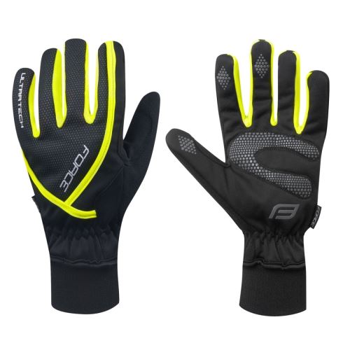 FORCE - rukavice zimné ULTRA TECH, fluo