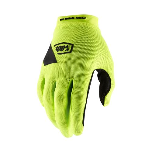 Celoprstové rukavice 100% RIDECAMP Gloves Fluo Yellow - rôzne veľkosti