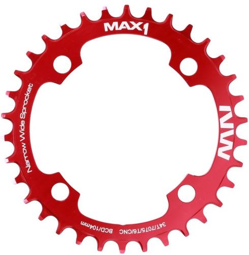 Prevodník MAX1 Narrow Wide, 104mm, rôzne varianty, 1x10/11, červená