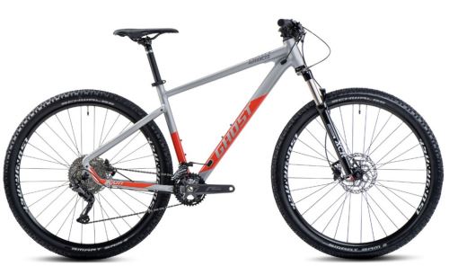 Horský bicykel GHOST KATO Advanced 29 - Light Grey / Dark Orange Gloss - 2023