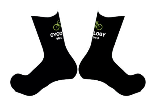 Ponožky Lawi Cycology Edition - black - Cycology logo vel. 2 (39-42) - dlhé
