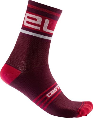 Ponožky CASTELLI Prologo 15 červená rôzne veľkosti