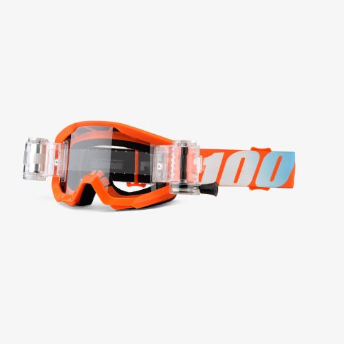 Detské Zjazdové okuliare 100% STRATA JR Mud Goggle Orange - Clear Lens