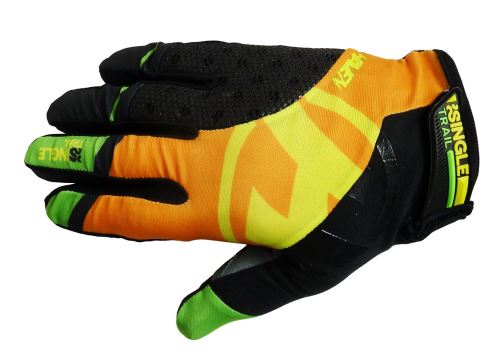 Celoprstové rukavice Haven Singletrail, čierno-oranžové