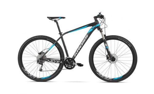 Horský bicykel Kross LEVEL 4.0 29 "- black / blue / silver matte 2020 - M (172-180cm)