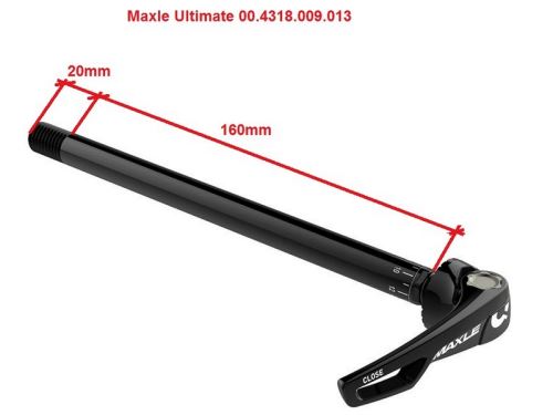 Pevná os zadná Maxl Ultimate SRAM - RockShox 12x148mm / dĺžka 180mm / závit M12x1.75