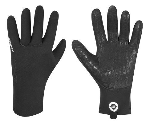 Zimné rukavice FORCE RAINY, čierne