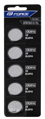 Batéria FORCE mincové CR2016/3V 1ks
