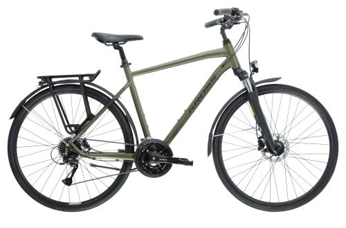 Trekový bicykel Kross Trans 5.0, khaki, 2022, M