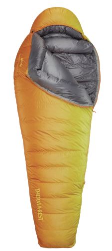 Thermarest OBERON 0 Regular páperový spacák žlto / oranžový (limit - 18 ° C)