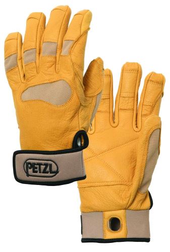 Stredne ľahké rukavice na istenie a zlaňovanie PETZL Cordex Plus Žlté