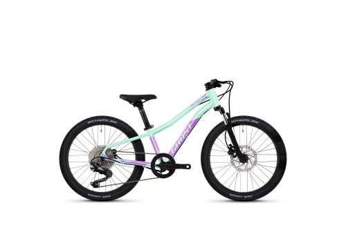 Detský horský bicykel GHOST lana 20 Full Party - Mint / Metallic Purple Gloss - 2022
