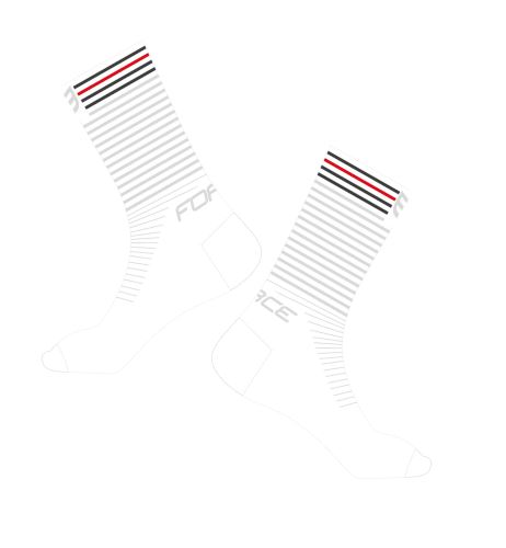 ponožky FORCE TIDE, biele SM/36-41