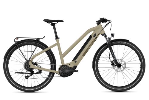 Trekový elektrobicykel GHOST E-Square Essential Y500 Ladies - Dust / Sand Grey - 2021