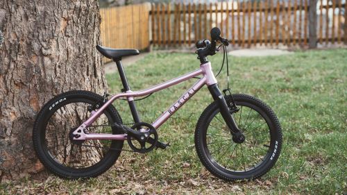 Detský bicykel Rascal 16 ružová - odrenina na ráme