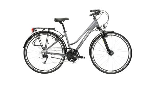 Trekový bicykel Kross Trans 4.0, šedá, 2023, DS (verzia so zníženým rámom)